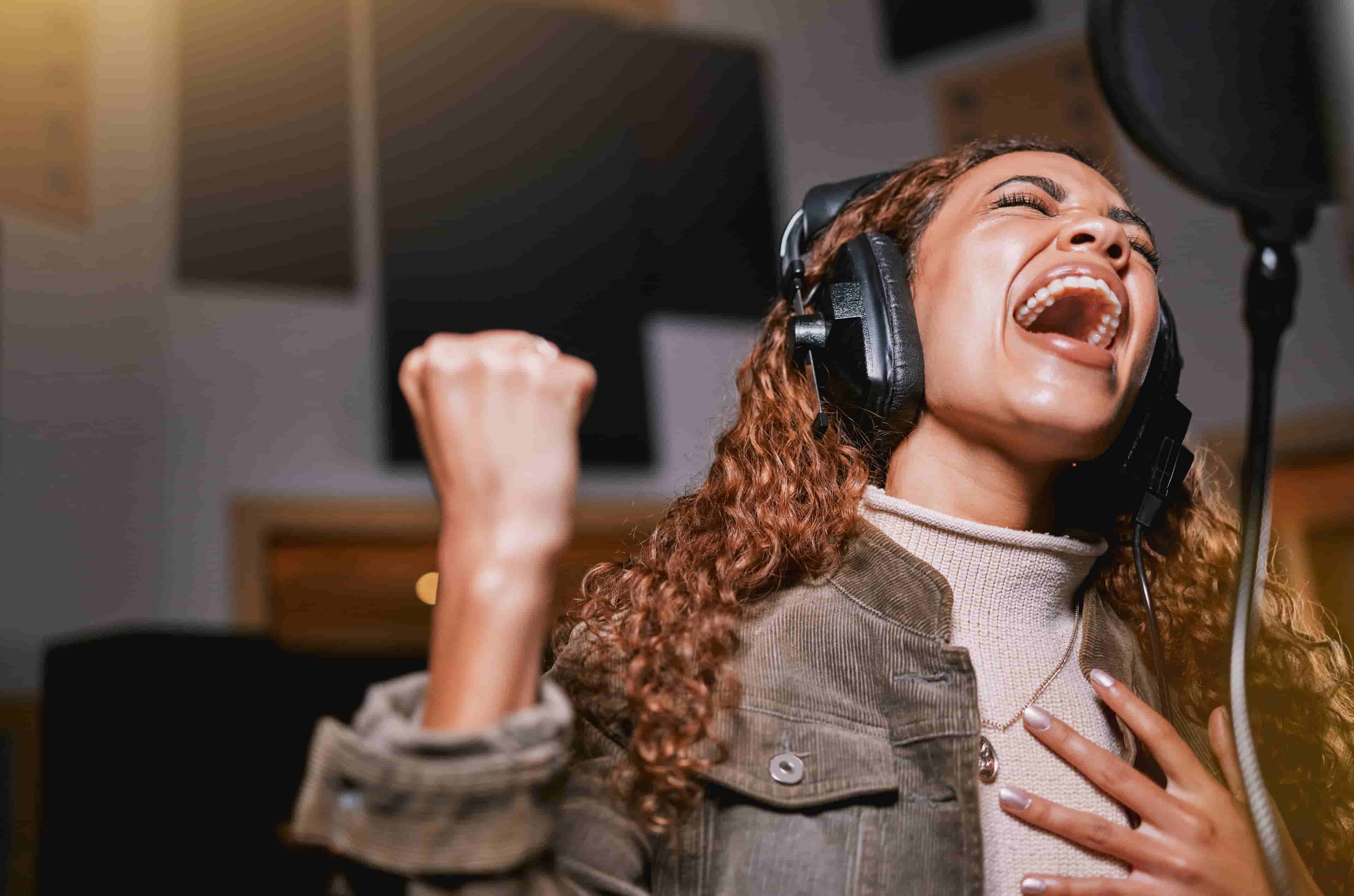 Recording studio background